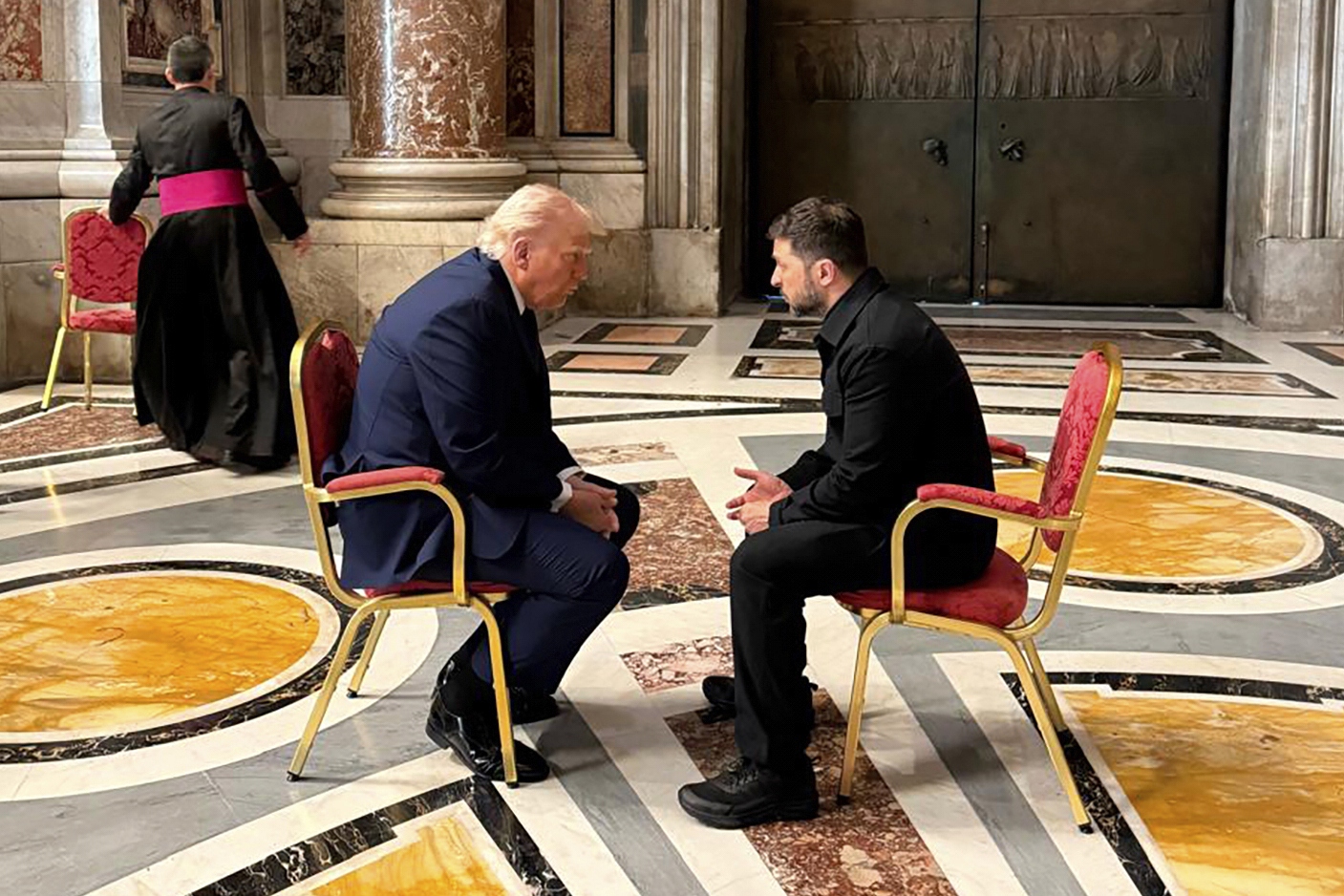 Trump Meets Zelenskyy at Vatican Amidst Sliding Popularity